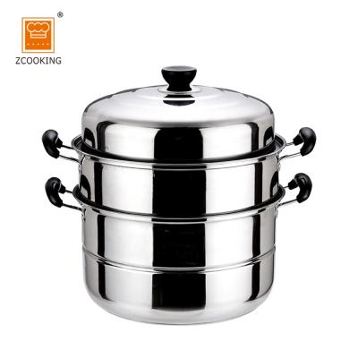 China 4 Layer Kitchenware Food Steamer / Sustainable Stainless Steel Food Steamer Pots for sale