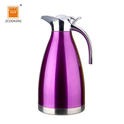 China Sustainable 2.0L Double Wall Stainless Steel Vacuum Flask Coffee Pot With SS304 for sale