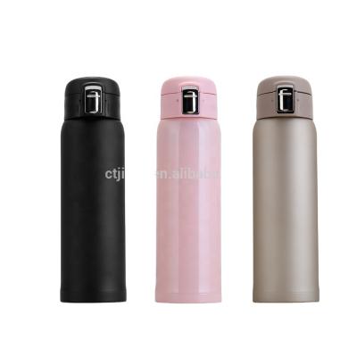 China Hot Sale 380ML/480ML Stainless Steel Vacuum Flask Viable Thermoses With 3 Color for sale