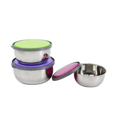 China Steamable 6 Pcs Stainless Steel Bento Airtight Food Storage Lunch Box Containers for sale