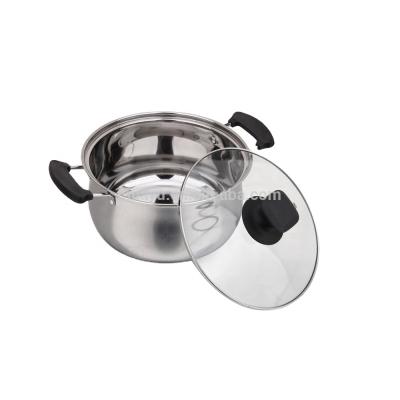 China 16-24cm Mini Cooking Pot Stainless Steel Pot and Common Viable Cooking Set for sale