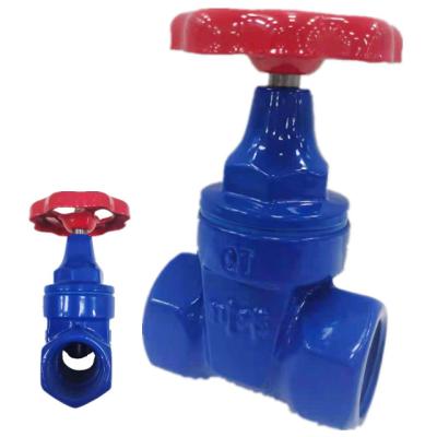 China The general gate valve price color is water blue red internal valve wire handwheel body seal knife soft gate valves for sale