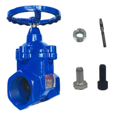 China General China low price iron valve manufacturer DN65 pipe thread knife gate valve process water control valve malleable soft sealing type for sale