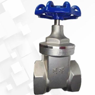 China General China low price stainless steel valve with blue handwheel, soft seal and leak free piping thread thread water valve for sale