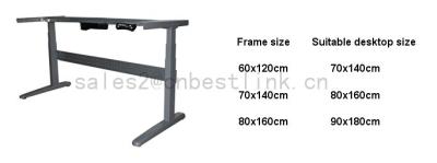 China Office Computer Desk Metal Legs Frame for sale