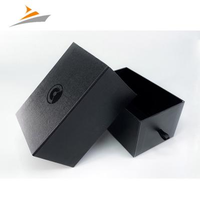 China OEM china wholesale price recyclable high quality custom size printing black recyclable small rigid cardboard luxury drawer box packaging for sale