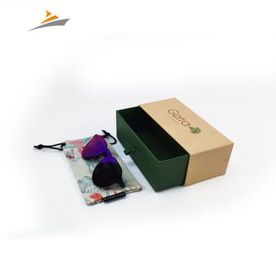 China Custom Size Design Recyclable Cardboard Paper Drawer Box Luxury Printing Rigid Packaging For Eye Glasses for sale