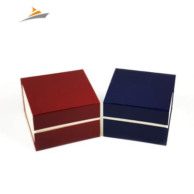 China Color Recyclable High Quality Custom Size Embossed Cardboard Kraft Paper Fliping Watch UV Coating Paper Box for sale