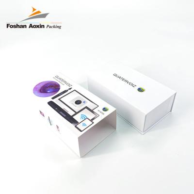 China Wholesale Price Recyclable Custom Size Printing Logo Eco-Friendly Paper Flip Electronics Packaging Box for sale