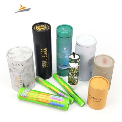 China Materials Manufacturer Eco Friendly Recycled Cylinder Kraft Paper Custom Tubes Box High Quality Outer Packaging Paper Tube for sale