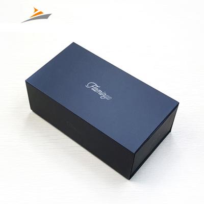 China Recyclable Custom Color High End Hot Stamping Kraft Paper Coated Paper Luxury Sunglasses Packaging Boxes for sale