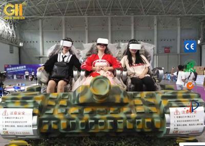 China Camouflage 6 Seater Electric VR Tank Simulator / 9D Adventure Extreme Cinemas for sale