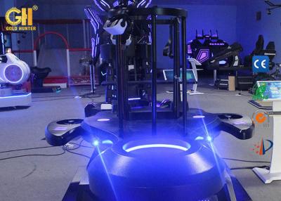 China Two Seats 9D Cinema / Space Ship VR Game Machine Cool Armor Shape 5.5m² for sale