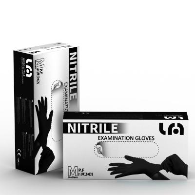 China Disposable cheap nitrile glov manufacturer nitrile black nitrile review glov for sale