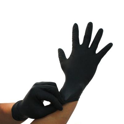 China Hot Sale Comfortable Nitrile Glove Black Nitrile Guantes Nitrile Negro Nitrile Glov 100 Pcs Comfortable Disposable Black Nitriles-glov for sale