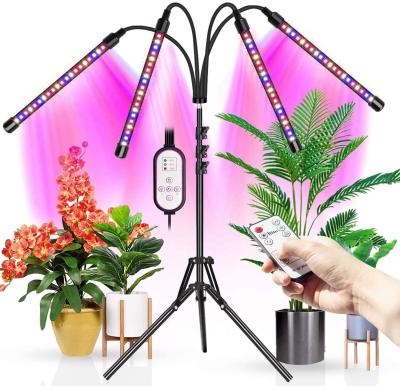 China Seed Starting Plant Plant Lamp Led To Grow Light 5V USB Interface Tripod 3000K Red Blue Warm White 4 Bars Led Light for sale