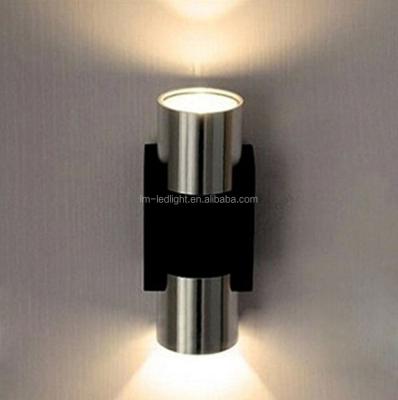 China Easy Installation Led Wall Spotlight 2W LED Wall Light Aluminum Decoration Scattering Light DOUBLE in Silver Led Wall Spotlight for Living Room for sale