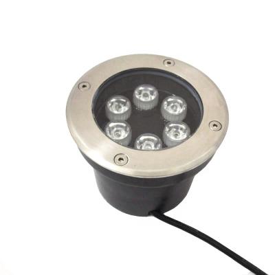 China 24V dia120mm 6W LED light residential inground RGB led underground light white rose garden path waterproof led floor buried for sale