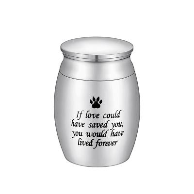 China New Design Metal Pet Urn Viable Wholesale Urn For Dog Ash Caskets Unique Pet Urns for sale