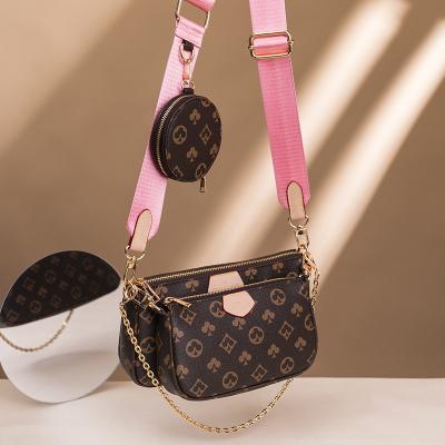 China High Quality Designer Purses and Handbags 3pcs Women Handbag with Mini Coin Purse Ladies Handbags for Women Luxury for sale