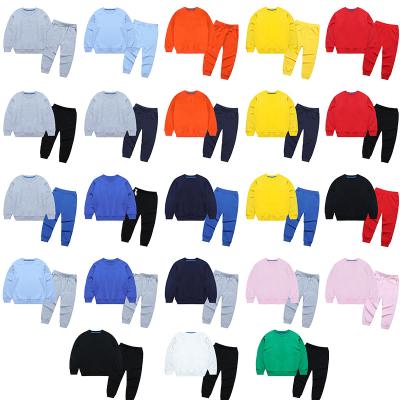 China Custom Long Sleeve Outdoor Wholesale Kids Jogging Suits Custom Jogger Kids Tracksuits Sweatsuit Sets for sale