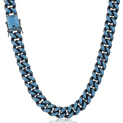 China Miami Diamond Hiphop Ice Cream Necklace Cuban Link Chain Cuban Chain Necklace for sale