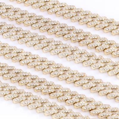 China Urban Hiphop Mens Jewelry 12mm Missjewelry Hip Hop Iced Out Cuban Link Chain For Men for sale