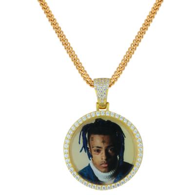 China Custom Hip Hop Jewelry Miss Jewelry Fashion New Design Celebrity CZ Picture Photo Pendant for sale