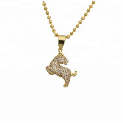 China 925 Sterling Silver or Miss Jewelry Wholesale Stainless Chinese Zodiac Dog Pendant Jewelry 14k Gold Brass Steel Gram for sale