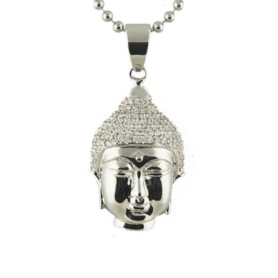 China Popular Miss Jewelry Cheap Iced Out Dubai Gold 925 Sterling Silver Jewelery Mens Diamond Buddha Pendant for sale