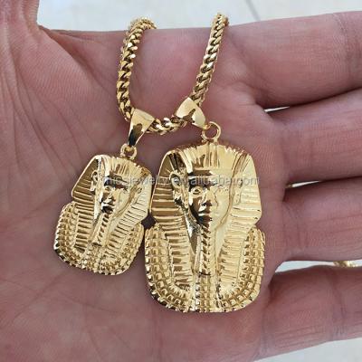 China Hip Hop Hip Hop Gold Pharaoh Pendant Designs Men, New Design Gold Pendant MJHP117 for sale