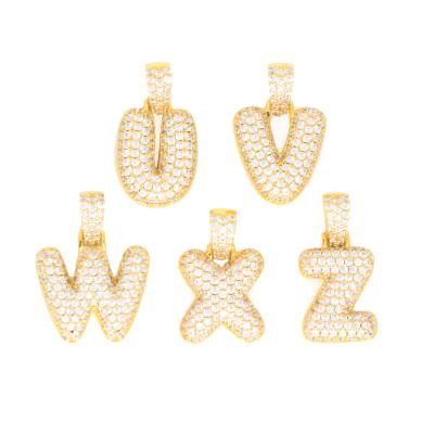 China High Quality Custom Bubble Letter Hip Hop Jewelry Missjewelry Hip Hop Jewelry Az Hip Hop Alphabet Pendant for sale