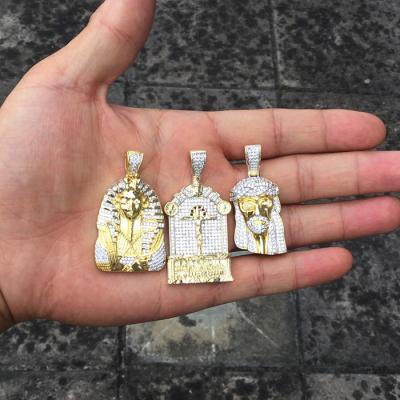 China Miss Jewelry High Quality Micro Plating Gold Jesus Piece Pendant , Custom Logo Jesus Pendant for sale