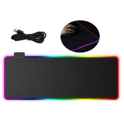 China Customizable USB Backlit OEM Waterproof RGB Backlit Gaming Mouse Pad for Gamer for sale