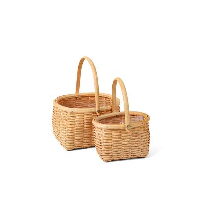 China 2021 Viable Good Quality Low Price Wooden Flower Basket On Special Sale for sale