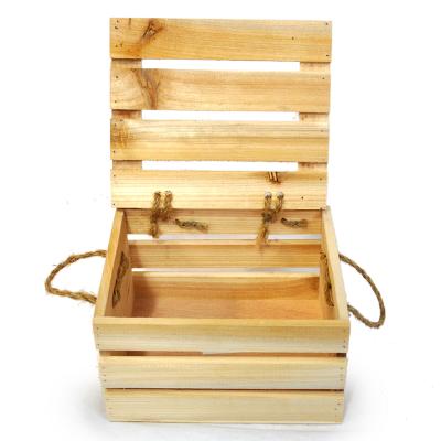 China Factory Supply Cheap Pricr Wooden Crates Wooden Basket For Wholesale for sale