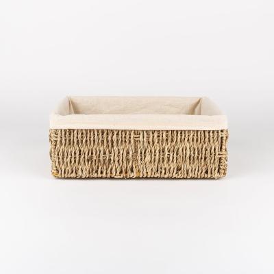 China Large viable handmade wicker storage basket for organizing, toilet paper basket storage basket for sale