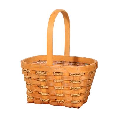 China Living Goods Bamboo Basket And Staple High Quality Wooden Basket for sale