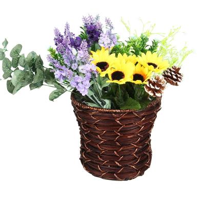 China China well known for fine quality outdoor home decoration natural wicker planter pot for sale