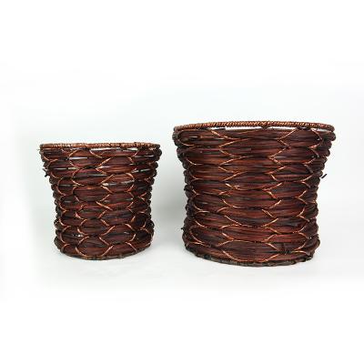 China China Promotion Price Outdoor Home Decoration Natural Wicker Planter Pot for sale