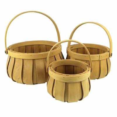 China China Wholesale Cheap Wooden Basket Suppliers Gift Basket Easter Festival Easter Basket for sale