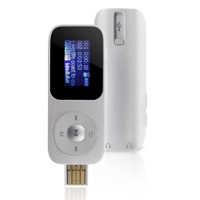 China FM A126 2Eearphone USB slot input FM ebook mp3 player for sale