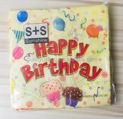 China Hot Sale Birthday Party Christmas Colorful Full Napkins / OEM Colorful Printing Napkins for sale