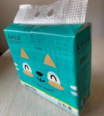 China Soft Pack 100% Virgin Facial Tissue Soft Wood Pulp for sale