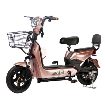 China Carbon steel an electric bicycle with an oversized basket and storage box electric bicycle for sale