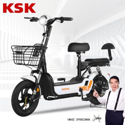 China Non-slip durable battery life ebike carbon steel vacuum tire handlebar electric bicycle for sale