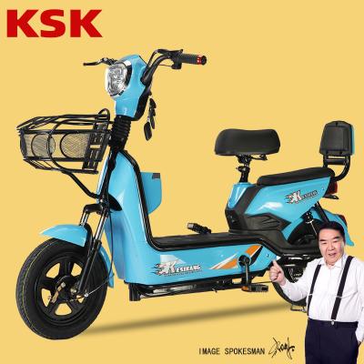 China Carbon Steel 48V12ah 48V20ah Battery 350W Three-speed Electric Bike for sale