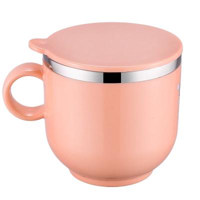 China Best Contemporary Amazon Grade 304 Stainless Steel Thermal Water Mug With Lid Plastic Kids Product Mugs Drinkware Mugs for sale