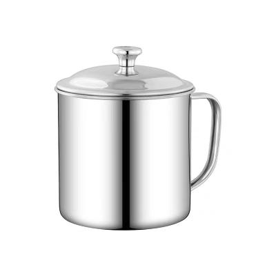 China Convenient Good Quality Ss304 Stainless Steel Water Drink Mug Promotional Coffee Mug With Lid for sale