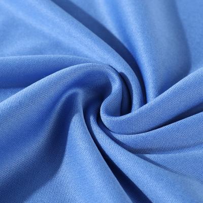 Cina Hot Sale Plain Dyed Jersey 100% Polyester Interlock Knitted Fabric For Double Knitted Lining Fabric in vendita